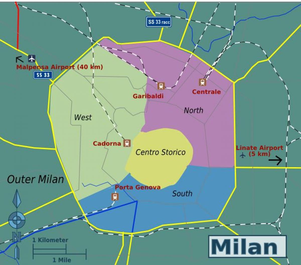 Plan districts Milan